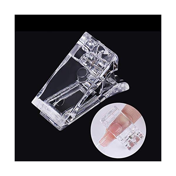 Nagel Gel Set Nagelverl?ngerungs Kit mit Nagel Gel, 100Stk Nagelspitzen Form, Gel-Pinsel, Nagelclip, Nagelhautschieber – Bild 5