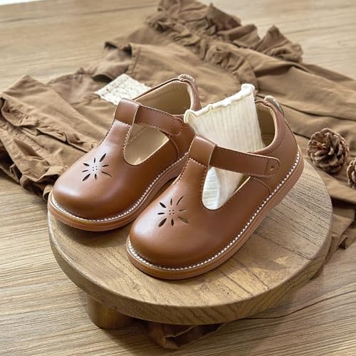 Image of Flaryzone Toddler Little Girl Mary Jane School Uniform Oxfords Flat Dress Shoes