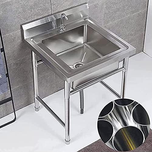 Évier de cuisine 304 inox avec robinet pour simplifier la plonge - 4