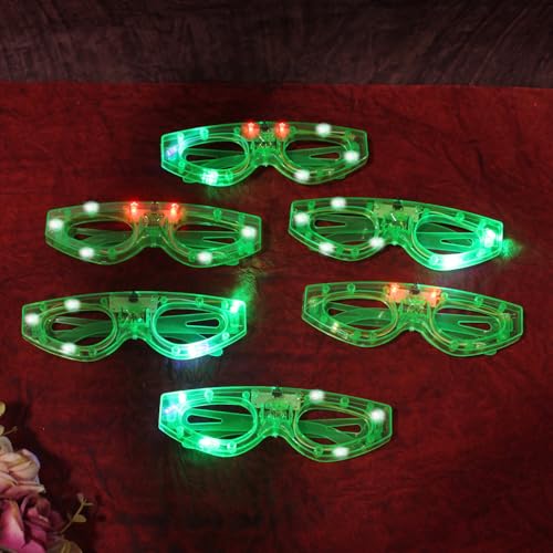 Image of KYNA Set of 6Pcs LED Flashing Light Goggles for Kids Girls & Boys Party Supplies for Children (m7)