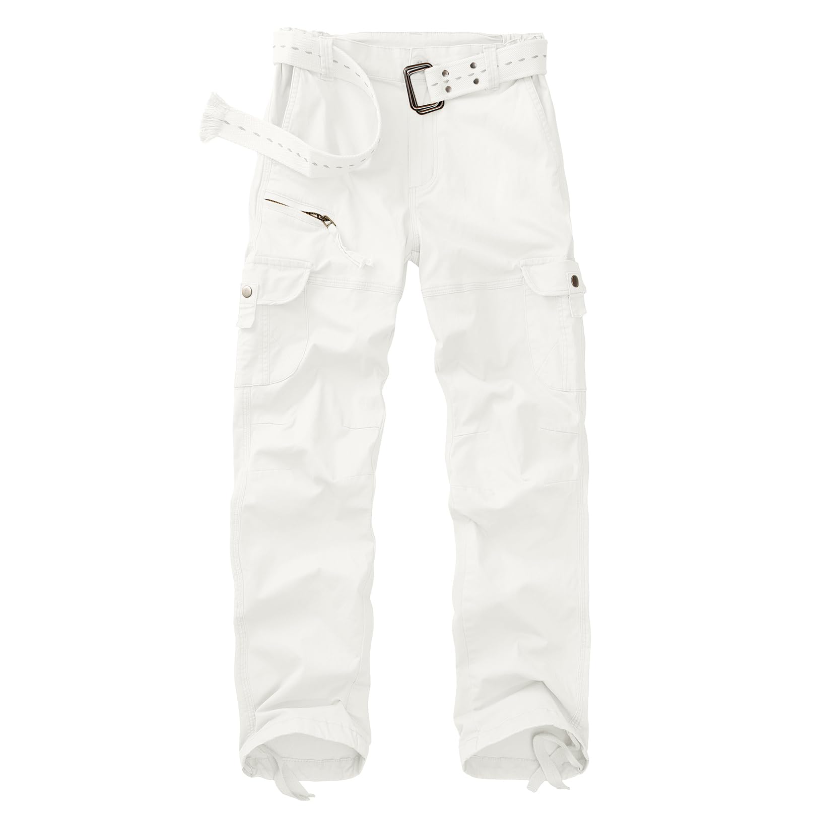 yeyity Pantalon cargo/de randonnée/d'extérieur/de jogging/de travail/de trekking, militaire, multi-poches, en coton, coupe décontractée, streetwear, pour femme