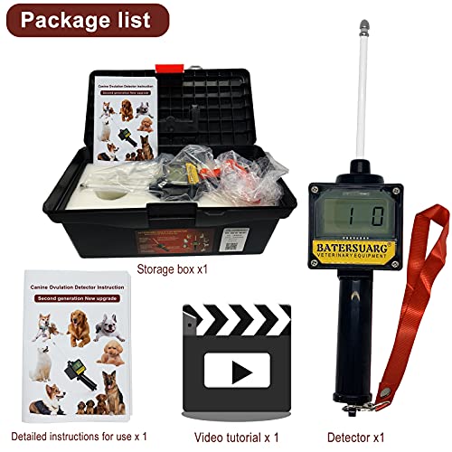 Dog Ovulation Detector,Canine Breeder Tester Artificial Insemination Dogs Breeding Machine,Convenient Formulate Mating Pregnancy Planning,With Detailed English Manual And Premium Storage Box #TOP5