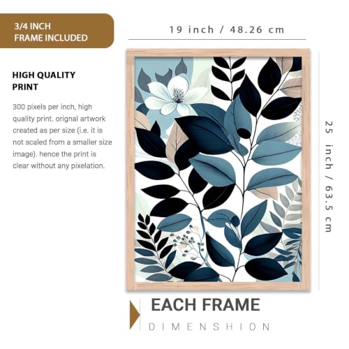 Image of kotart Painting for Wall Decoration - Modern Art Wall Decor Framed Painting for Living Room Bedroom - Framed Wall Posters /Paintings with Frame Set of 3 (Art-6, 19X25 inch)