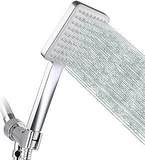 GRICH High Pressure Shower Head with Handheld, 6 Spray Modes / Settings Detachable Shower Head with Stretchable 59