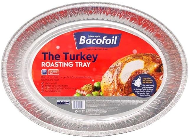 Large Turkey Roasting Tray Suitable for Cooking Turkey Roasting 44.4cm x 32.5cm x 7.5cm