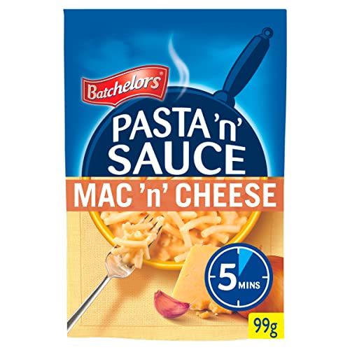 Batchelors Pasta 'n' Sauce, Mac 'n' Cheese Flavour Instant Snack, 99 g Packet (Pack of 1)