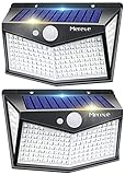 Solar Outdoor Lights, Upgraded 212 LED/2 Pack 3 Modes Motion Sensor Security Lights w/ 270° Wide Lighting Angle, IP65 Waterproof Wall Lights Solar Powered, Bright for Yard Fence Garden Outside