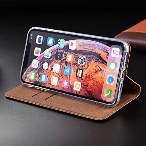 Étui cuir d'autruche Google Pixel 8A coque véritable luxe marron - 6