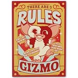 Open Road Brands Gremlins There Are Three Rules Wood Wall Decor