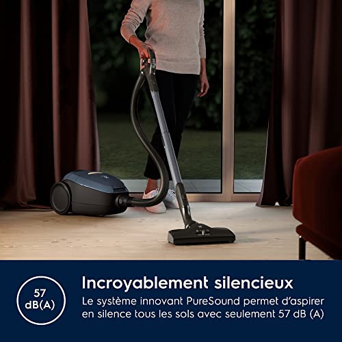 Electrolux Pure D8 Commandes à Distance Aspirateur Traineau avec Sac Ultra Silencieux 57dB Puissance Automatique Intelligente Poignée avec Commandes et Affichage LED PD82 8DB - vue 5