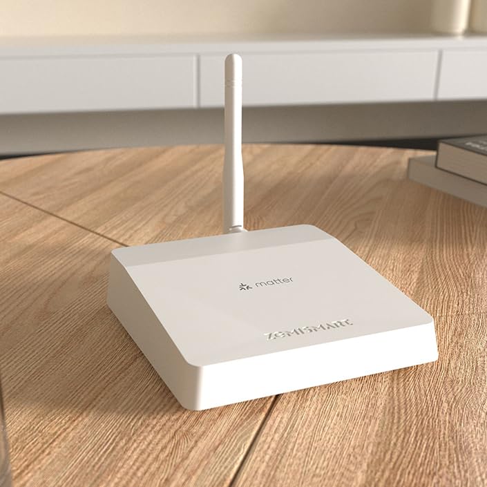 YoumiAi Matter Zigbee Hub Antenne M6 Zigbee 3.0 Gateway für Heimautomation Gateway Unterstützung Verknüpfung Tuya Zigbee IR/Schloss/Schalter/Sensor/Lampe/Vorhang zu Homekit