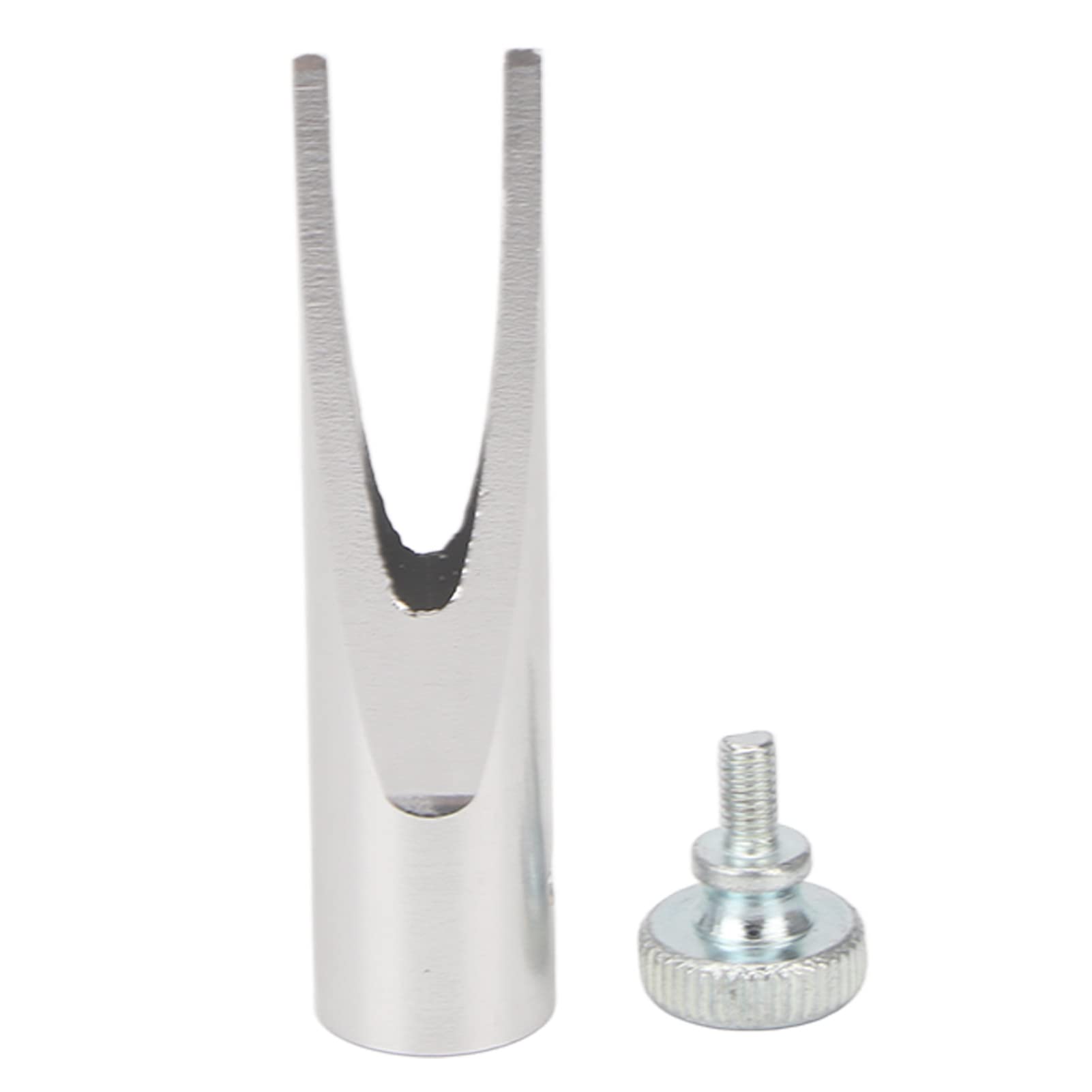 Pongnas Taille-crayon à Sourcils Professionnel en Forme de Bec de Canard, avec Vis et Boîte de Rangement pour une Application Précise du Maquillage (SILVER)