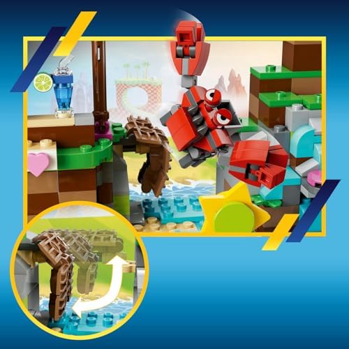 LEGO Sonic the Hedgehog Amy’nin Hayvan Kurtarma Adası 76992 – 7 Yaş ve Üzeri Çocuklar için Eğlenceli Macera Sunan Yaratıcı Oyuncak Yapım Seti, Doğum Günü Hediyesi (388 Parça) - Görsel 6