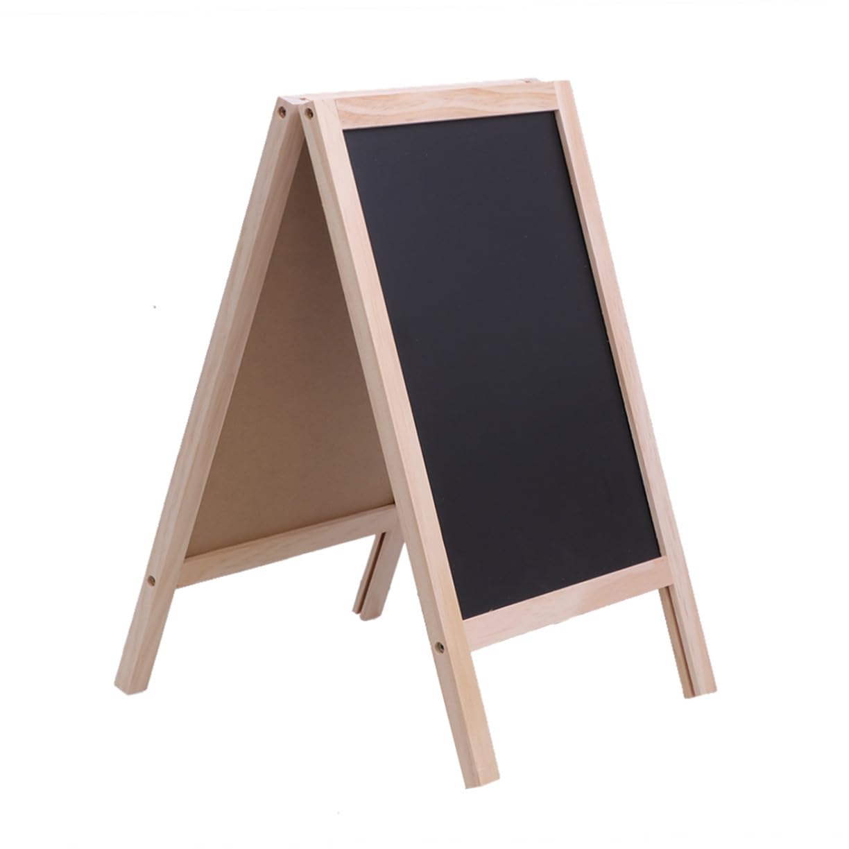 Mini Tableau Chevalet Bois Double Face pour Bar Ardoise Garçon Fille Multifonction pour Messages Décoration Signalétique et Couleur Aléatoire Couleur Aléatoire