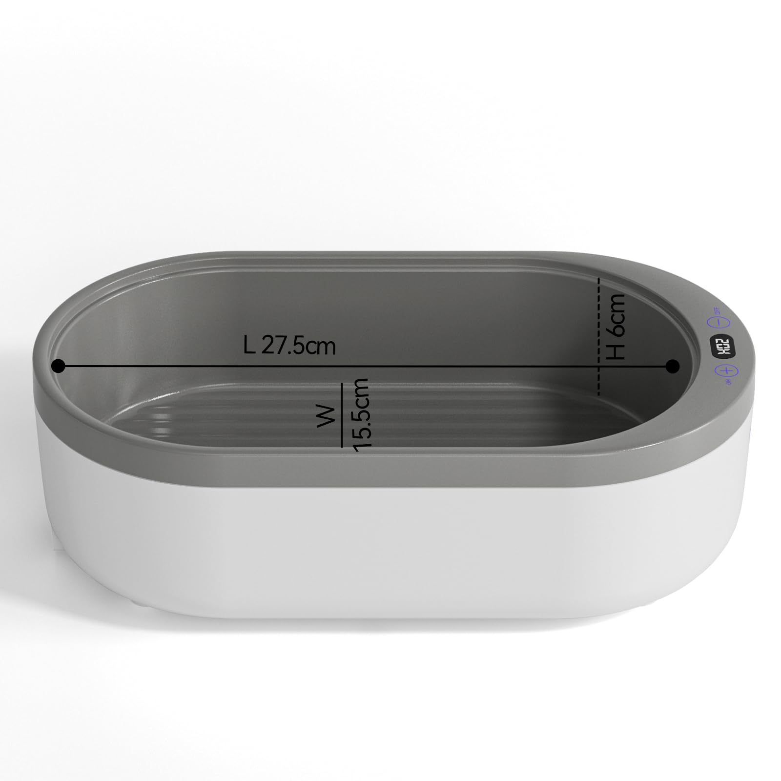 Máquina de cera de parafina pequeña para manos, máquina de cera de mano de parafina de 2000 ml, tamaño pequeño con 4 paquetes de pantalla digital de cera de parafina para baños de parafina | Tamaño pequeño con 4 paquetes de cera de parafina, pantalla digi