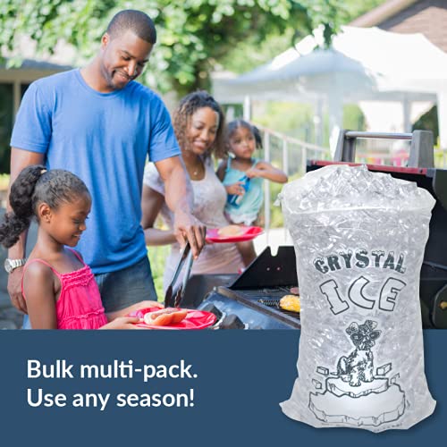Pinnacle Mercantile CRYSTALICE10LB_100PK Plastic Ice Bags 10 Lb. thumb #4