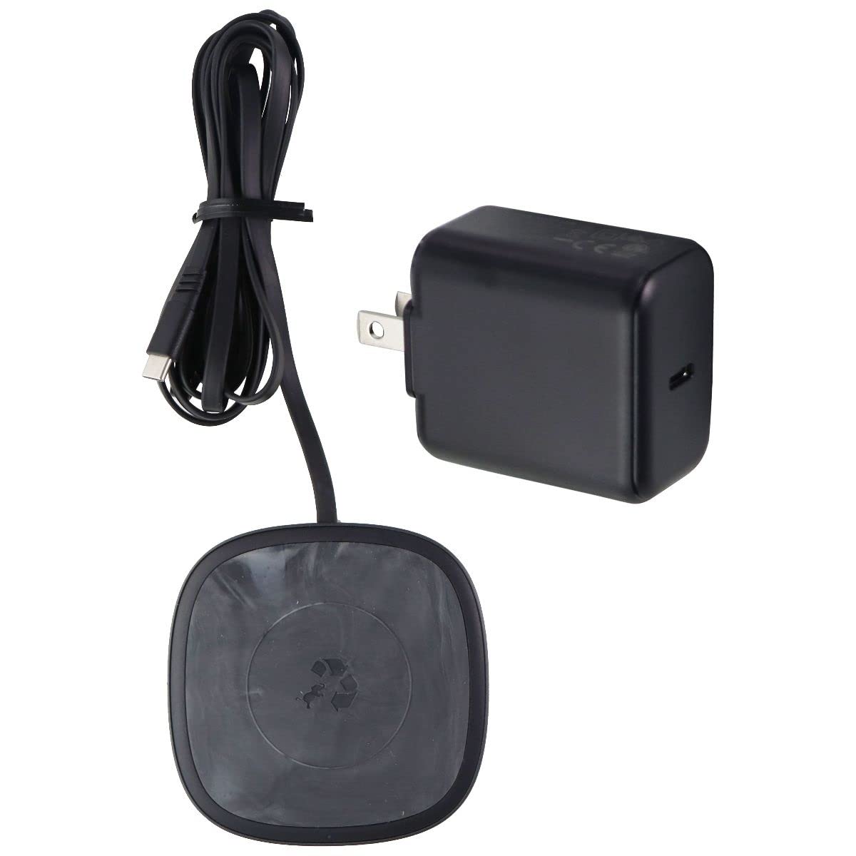 NimbleApollo Wireless Charging Pad, 15W Fast Charging Pad for iPhone 17/16/15/14/13/SE/12 Series Air Pro Max Plus Samsung Galaxy S24/S23 Series AirPods Pro and More, with USB-C Cable (No AC Adapter)