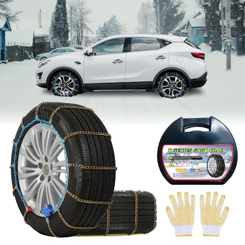 NEOCHIAEVO Auto Tightening Snow Chains Tire Chains, 1-Minute Quick Install,