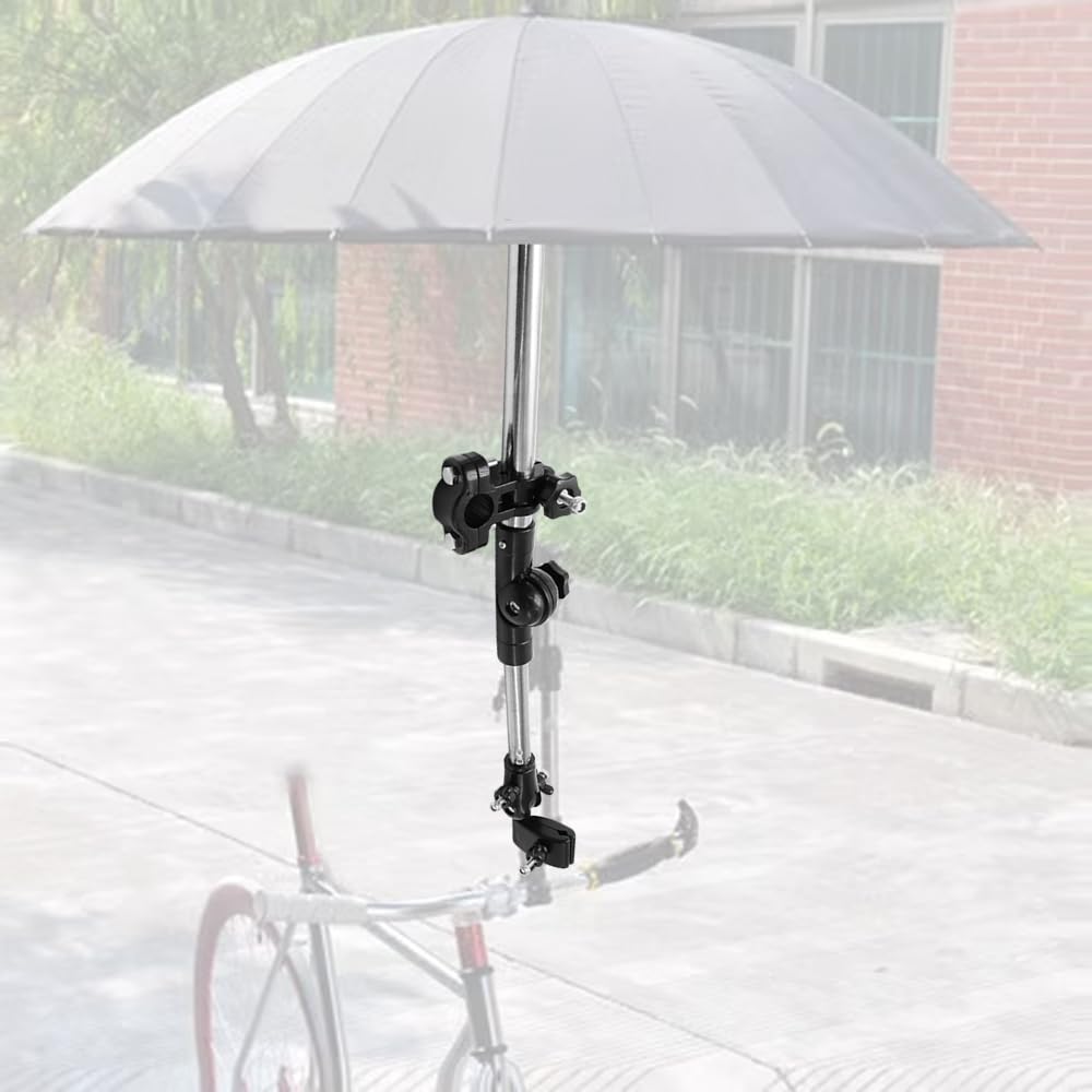 Soporte para Paraguas para Silla de Ruedas, Cochecito para Silla de Ruedas, Accesorio para Paraguas para Bicicleta, Soporte para Barra, Conector de Soporte para Abrazadera