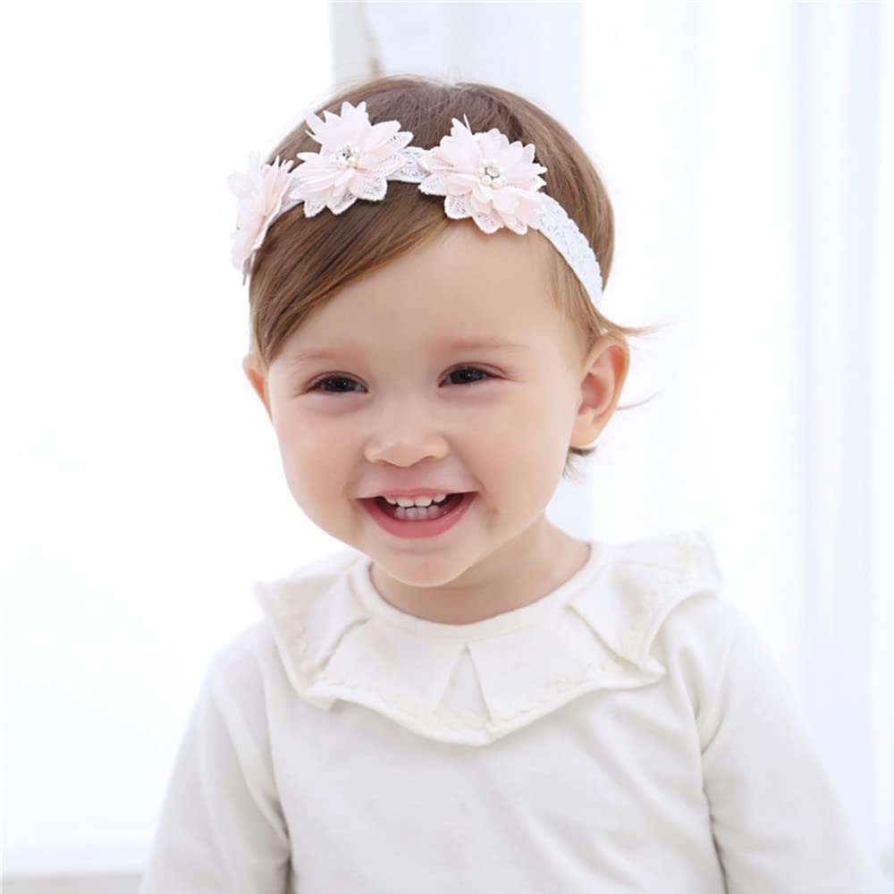 Diadema de Pelo para Bebé Cintas Florales Banda para Cabeza Niña Accesorios Fotografía
