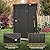 Patiolife 3x3 FT Metal Storage Shed, Small Outdoor Shed with Lockable Door and Sloping Roof, for Backyard Garden Patio, Grey