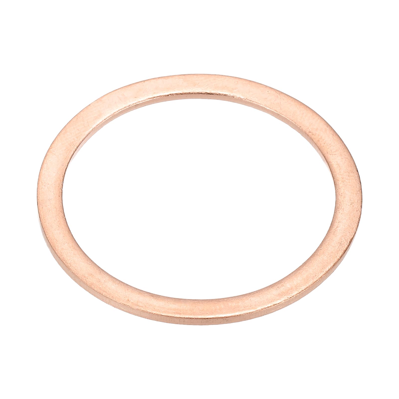 PATIKIL M33x40x1.5mm Flat Copper Washers, 12 PCS Copper Automotive Drain Plug Gaskets Flat Ring Oil Crush Washer Spacers for Faucets Garden Bolts Screws Hose, Purple
