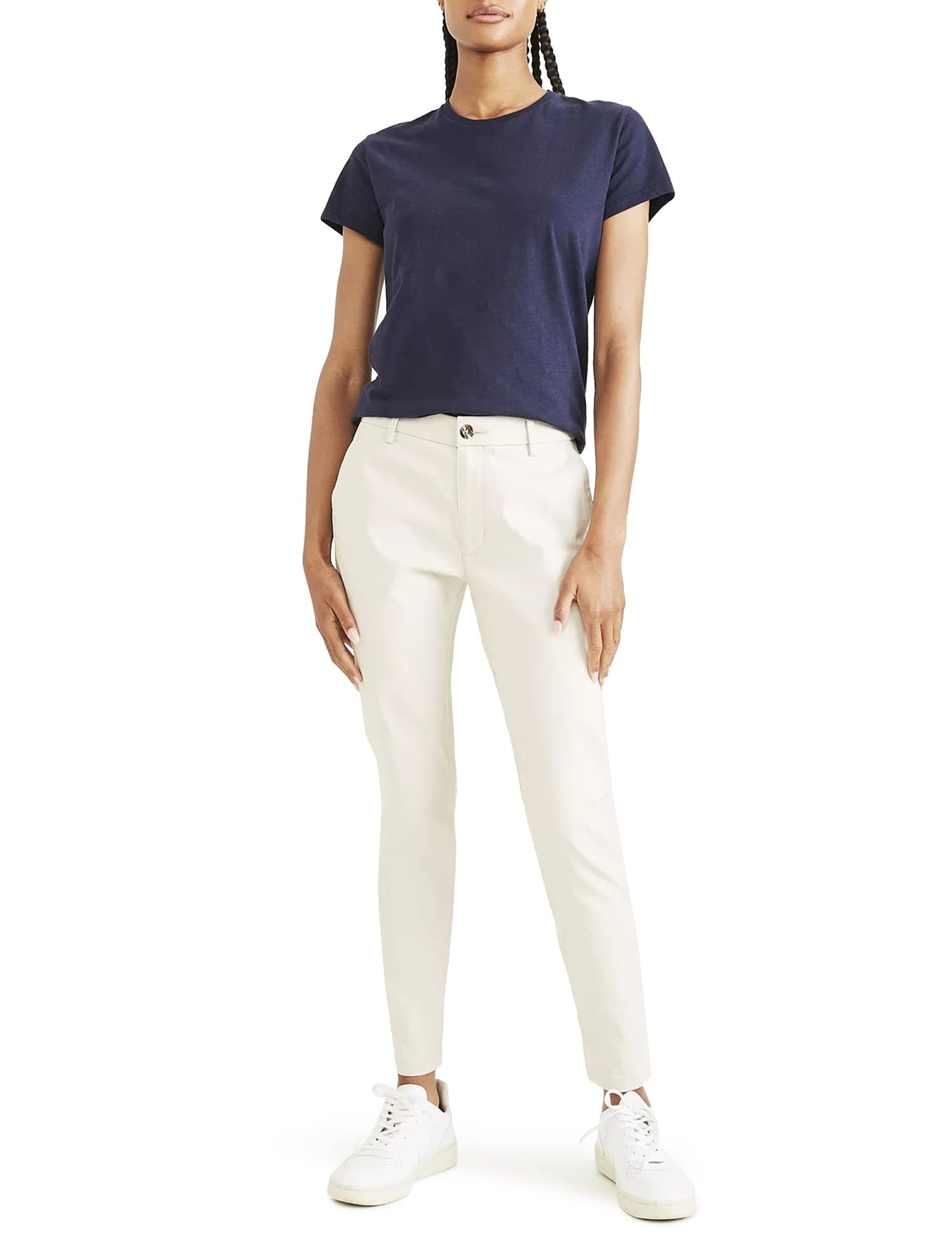 Dockers Weekend Chino Slim, Pantaloni Donna, Sahara Khaki, 24 Lungo-image