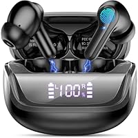 2026 Cuffie Bluetooth 5.4, Auricolari Bluetooth Stereo HiFi, 50 Ore Cuffiette In Ear con 4 ENC Cancellazione Rumore Mics, IP7 Impermeabili Cuffie Senza Fili per iOS/Android, Cuffiette Touch Control