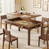 NDOHCUO Walnut Gaming Table