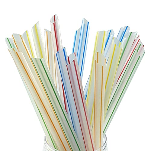 MANSHU Smoothie Straws, Milkshake Straws, for Bubble Tea and Milkshake, 100 Pcs.