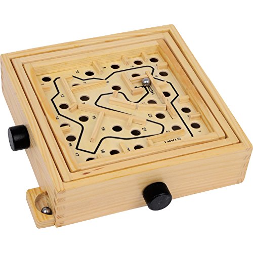 3461 Le Labyrinthe en Bois: c‘est Un défi pour des nerfs forts et des Mains calmes. Une Version Compact avec la Destination au Centre, Emballage: Carton de...