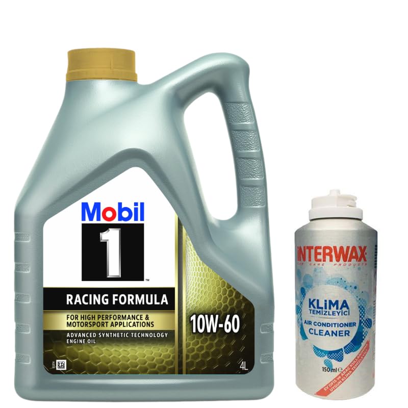 Mobil 1 10W60 Motor Yağı 4 L + Interwax Klima Temizleyici