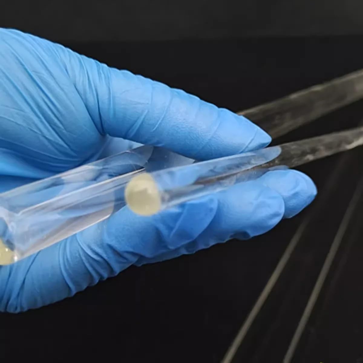 Asta di miscelazione trasparente 5 pezzi 10 Bacchette di agitazione in vetro borosilicato a testa rotonda, solide barre bastoncini da laboratorio trasparenti ispessite | 10x400mm