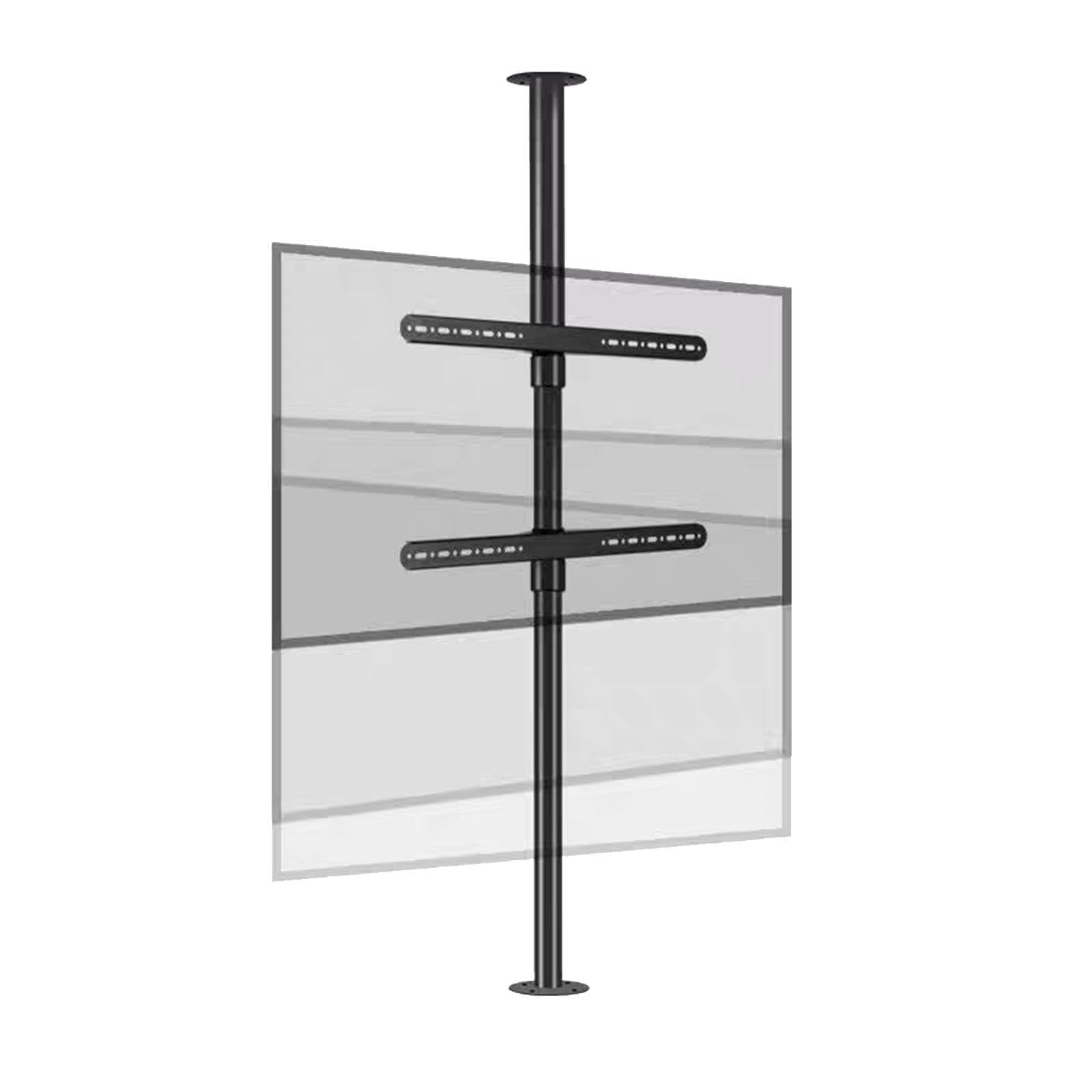 Soporte de Pared Ajustable para TV - Soporte de Suelo con Marco Giratorio de 360 Grados para TV LCD - Estante Giratorio para Pared divisoria - Base giratoria para TV con inclinació