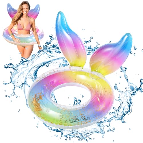 Tutukyle - Boya hinchable, anillo de natación para adultos, duradero para piscina para adultos, juguete para piscina, boyas hinchables, boyas y colchones hinchables, juegos de piscina, boya de verano,