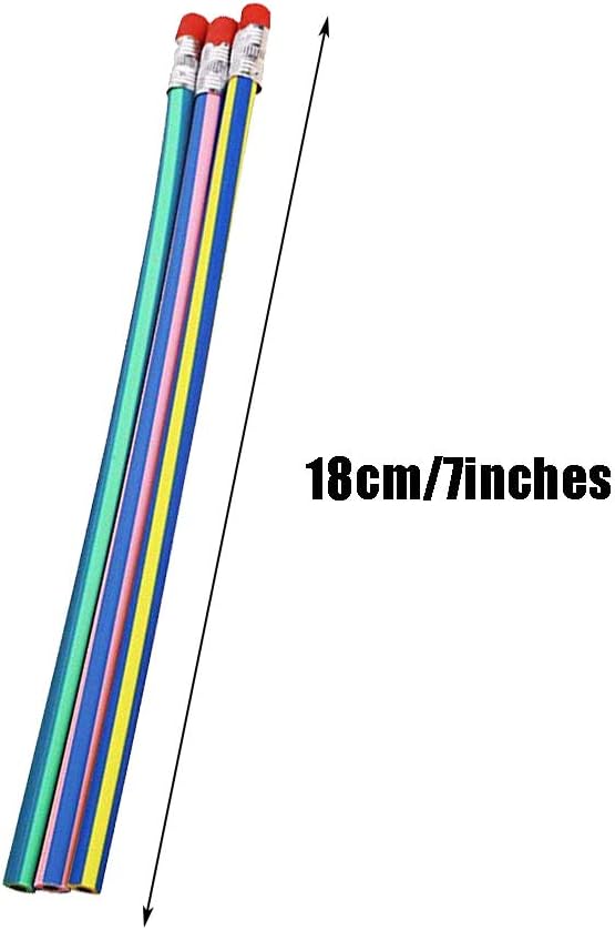 35 PCS Flexible Soft Pencil Magic Bend Pencils with Eraser For Kids Students Gift - Great Fun To Play With