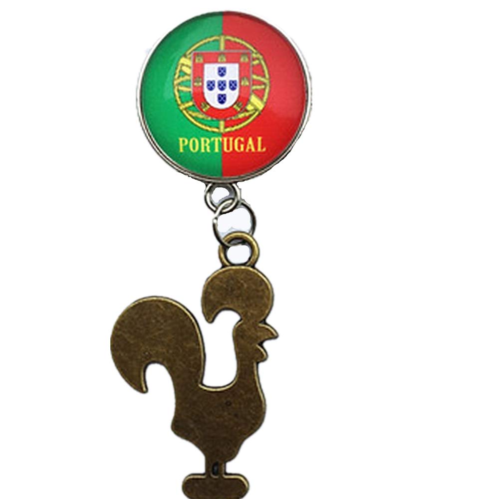 Muyu Magnet Cock And National Flag Of Portugal Fridge Magnet Souvenir Gift,Home & Kitchen Decoration Magnetic Sticker Portugal Refrigerator Magnet