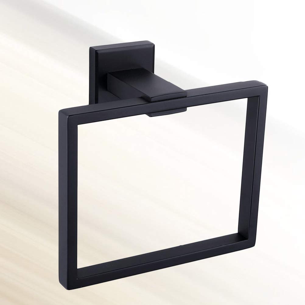 Toallero Anillo de Toalla Montado en la Pared Estilo Cuadrado Toalla de baño de Titular de la Toalla Colgador de Toallas for Cocina Hoteles Baño Estante del Inodoro