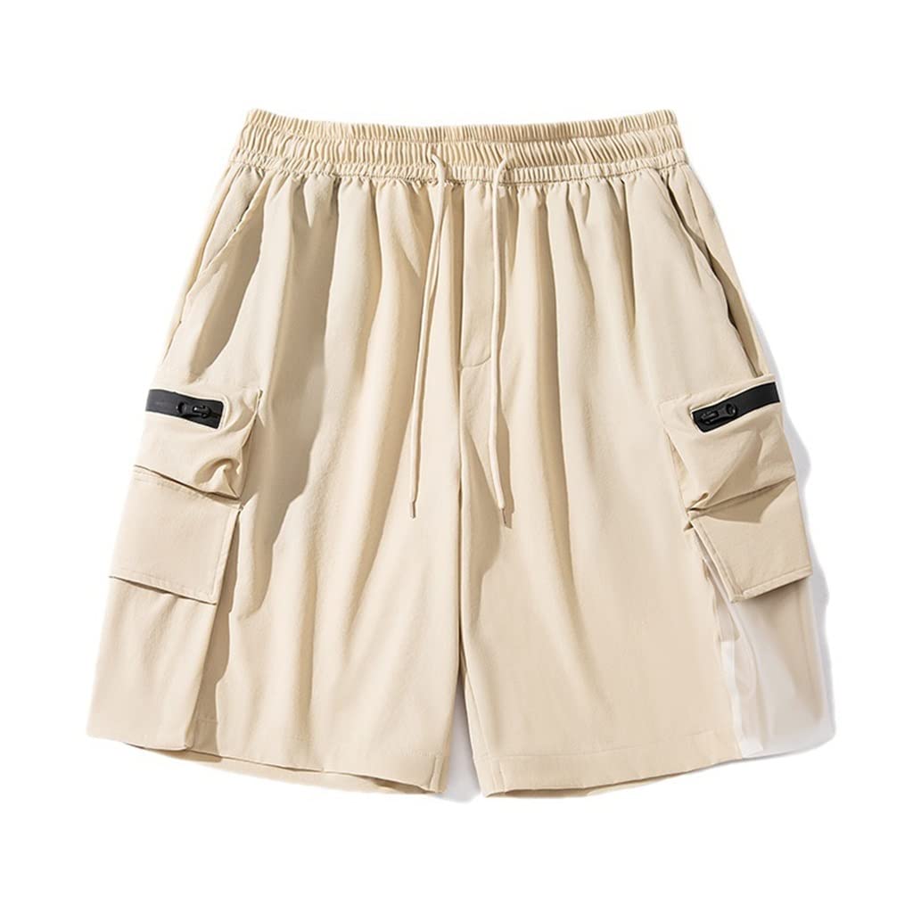 Work Shorts Mens Thin Casual Youth Ice Silk Quick Dried Sports Pants