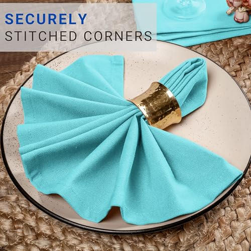 Servilletas de tela TWINY threads azul aqua pack 4 miniatura 4