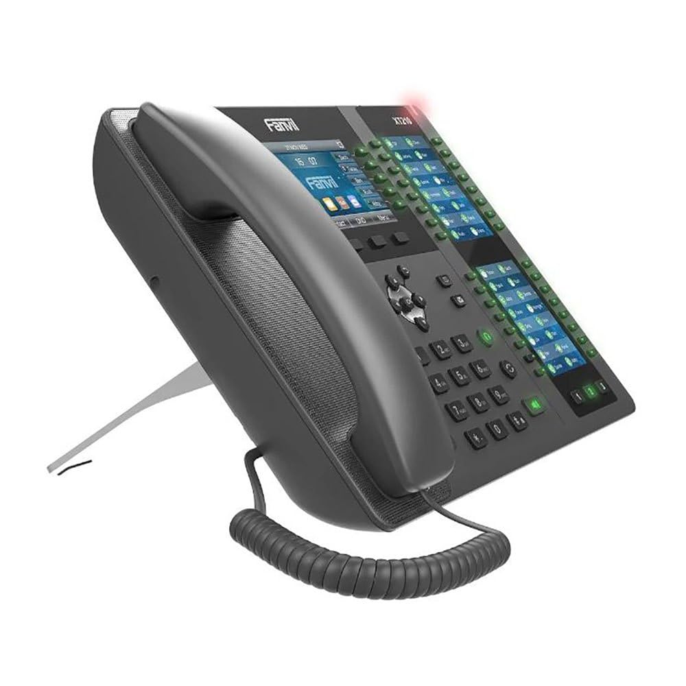 Fanvil X210 V2・IP-Telefon・Schwarz・Kabelgebundenes Mobilteil・Tisch/Wand・20 Zeilen・2000 Eintragungen (X210 V2)
