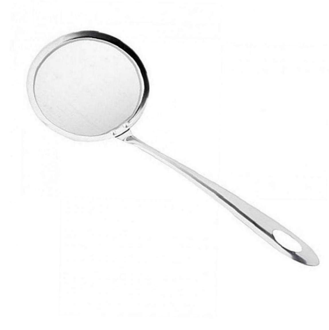 Lankater 1pc Filter Spoon, Fryer Skimmer Spoon, Stainless Steel Oil Filter Colander Spoon, Cooking Oil Filter Spoon, Hot Pot & Soup Pot Oil Strainer Spoon