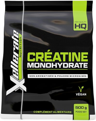 Créatine Monohydrate Poudre Micronisée 500 g - Xellerate Nutrition