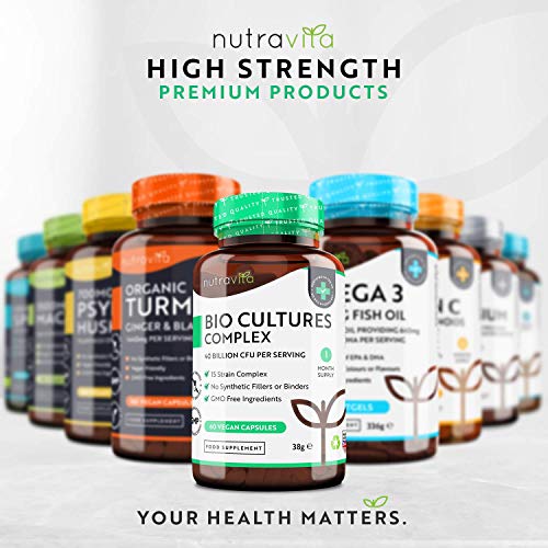 Super-Strength-40-Billion-CFU-Bio-Cultures-Complex-with-15-Live-Strains--Advanced-Multi-Strain-Formula--Vegan-Capsules--Digestive-Enzyme-Supplement-for-Men-Women--Made-by-Nutravita