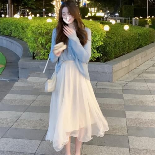 Asymmetrical Euro Organza Skirt Women's Mini High Waist A- Line Pleated Midi Skirts3