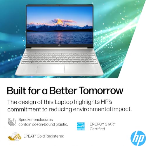 Image of HP 15.6 inch Business & Student Laptop, 16GB RAM, 512GB SSD, Microsoft 365, AMD High Performance Processor, Windows 11, Thin & Lightweight, Mouse & Sleeve Included, Pale Gold