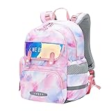 Mochila Infantil Espacial, Adequado para altura130-160 cm, Proteção Lombar, Tiras Ajustáveis (rosa)