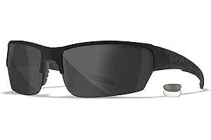 Wiley X Men's Tactical CHVAL07 2 Lenses Safety Glasses Smoke Grey