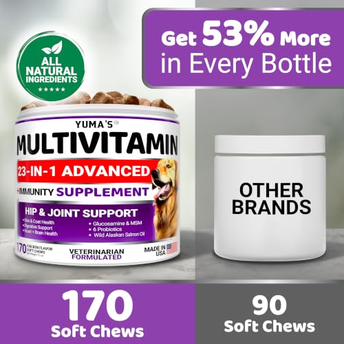 Dog Vitamins and Supplements - 170 Chews - Dog Multivitamin Chewable - Image 5