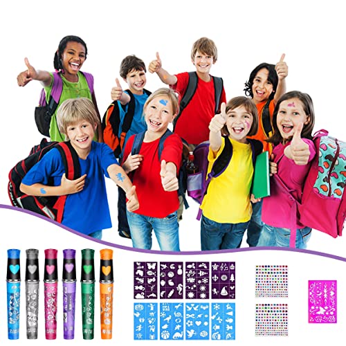 UptVin 6 Pezzi Tatuaggi Penne Bambini, Penne per